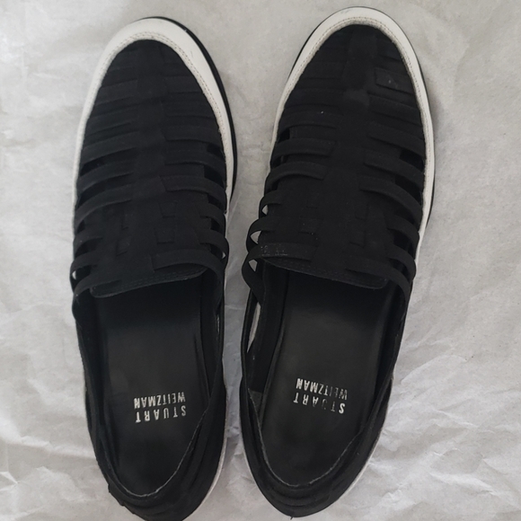 Stuart Weitzman Move-in Scrappy Elastic Sneakers - Picture 7 of 12